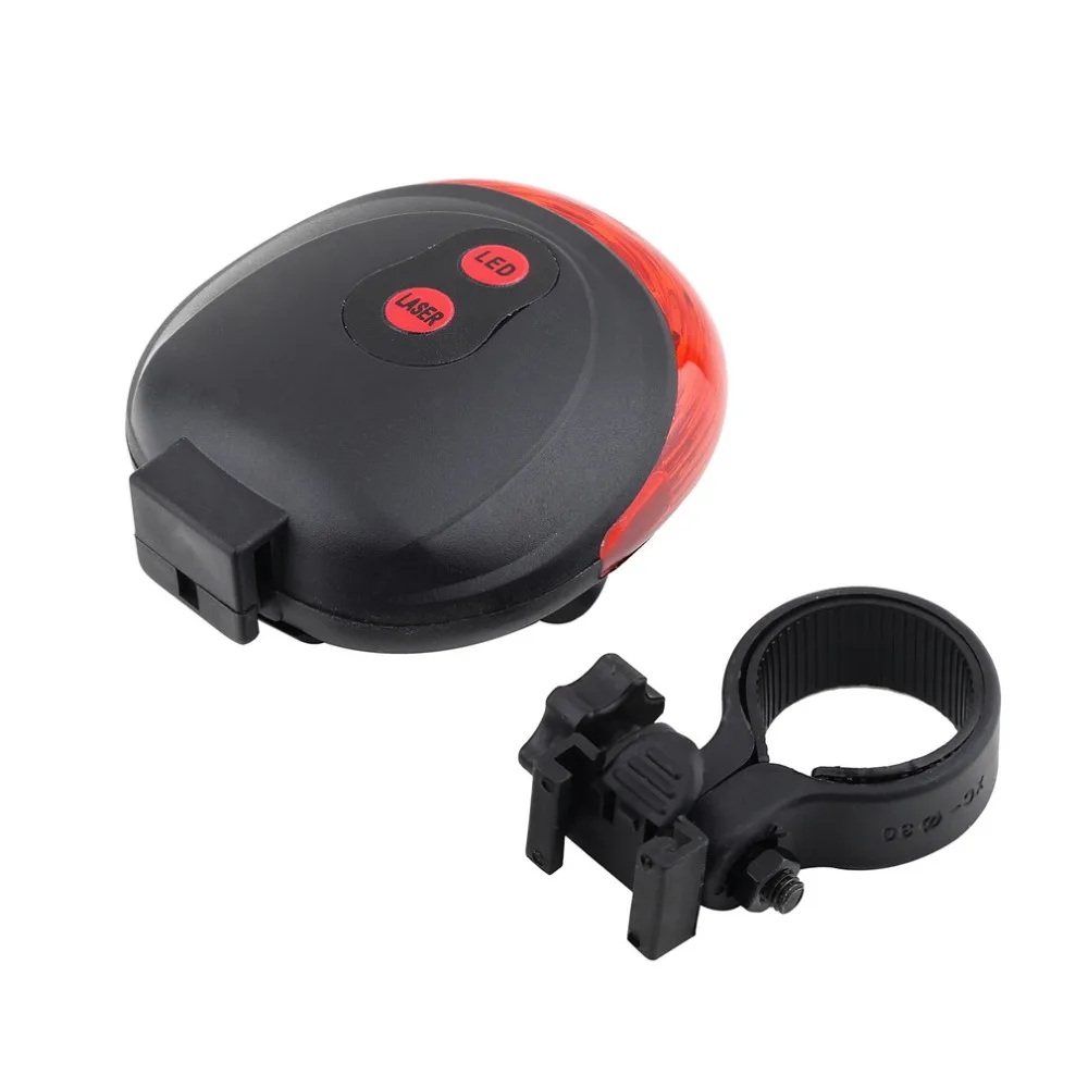 High Quality 5 LED 2 Laser Bike light 7 Flash Mode Cycling Safety Bicycle Rear Lamp Waterproof Tail Warning Lamp Flashing
