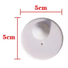 Электронного отслеживания товаров, при заказе от R50 тег 8,2 mhz rf EAS модная одежда антикражная бирка диаметром 50 мм 1000 шт/кор