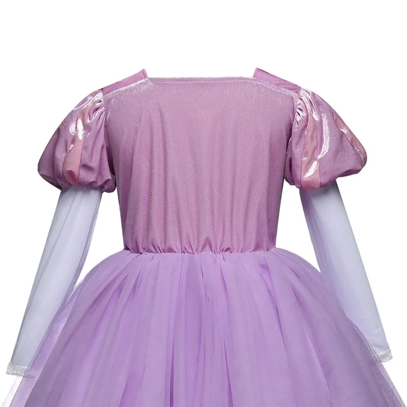 Girls Princess Dresses Lace Kids Girl Dress Princess Embroidery Pageant Gown Party Bridesmaid Dress #4N28 (11)