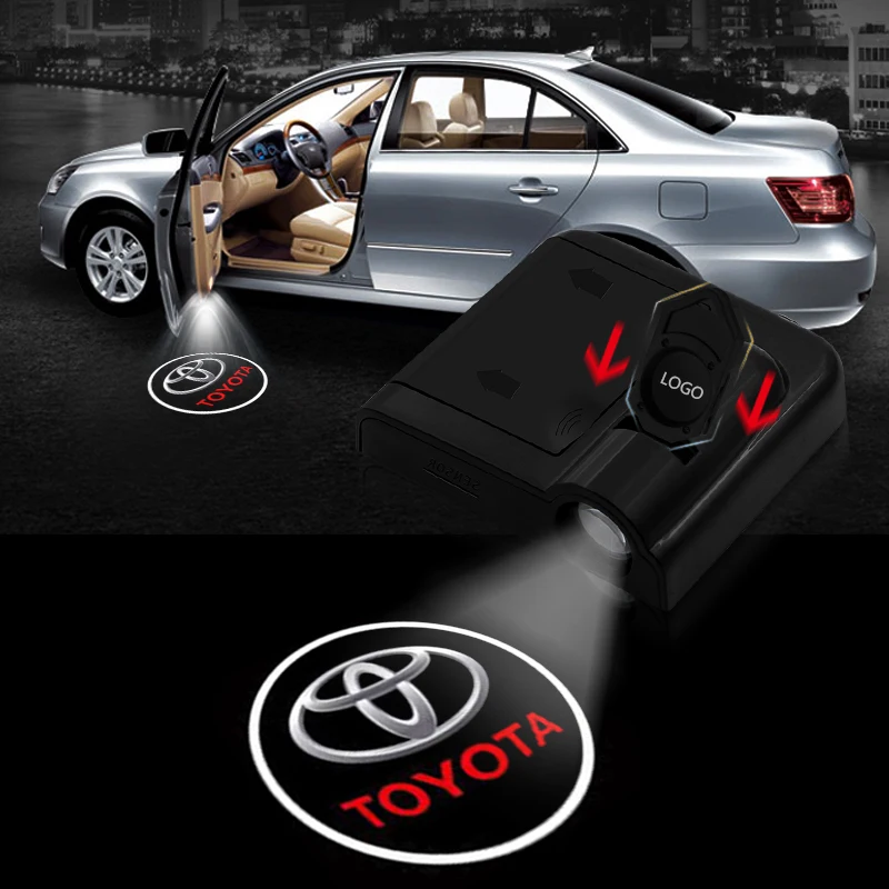 

Car Welcome Lights Auto Door Decorative Lamp for Toyotas Corolla Yaris Rav4 Avensis Auris Camry C-hr 86 Automobile Accessories