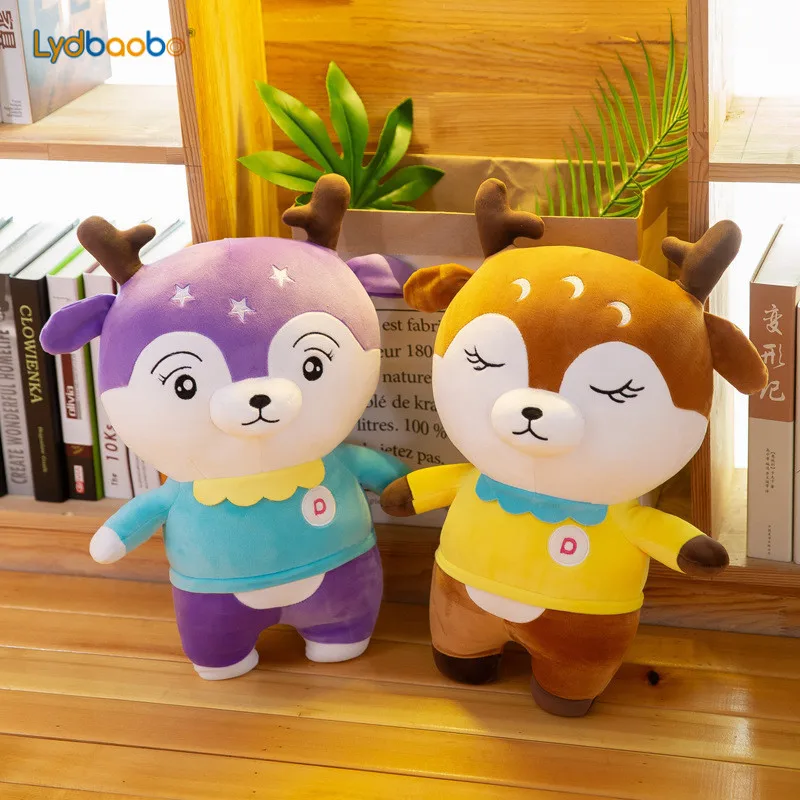 35/45 см Kawaii Жираф Плюшевые игрушки, забавные олень игрушечные Животные Рисунок плюшевые куклы высокого качества, подарок на день рождения, для детей, для малышей и детей постарше