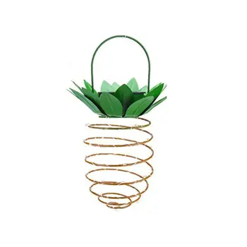 

Solar Powered Pineapple Shape Led Garden Copper Wire Waterproof Liftable Retractable Decorative Lamp