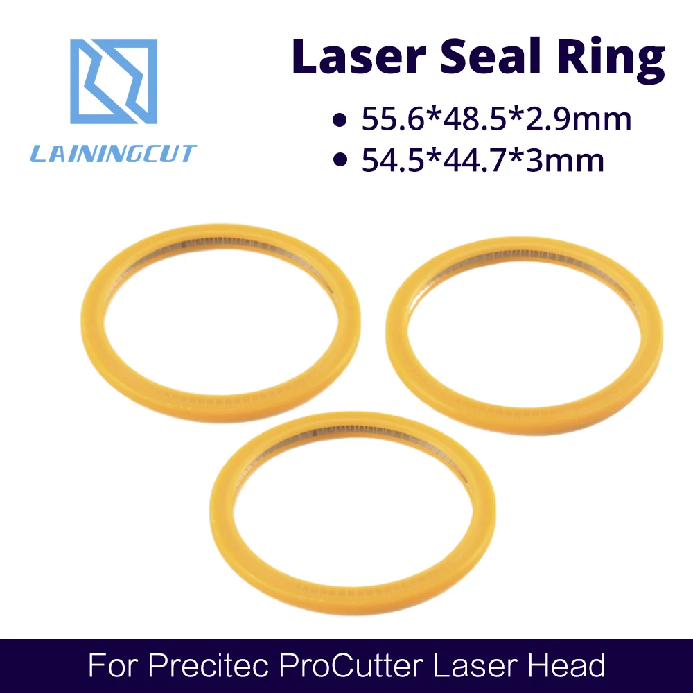

LSKCSH Seal Ring Fiber Laser Parts 54.5*44.7*3 55.6*48.5*2.9 used for Precitec Procutter Fiber Head 37*7mm Protective Windows