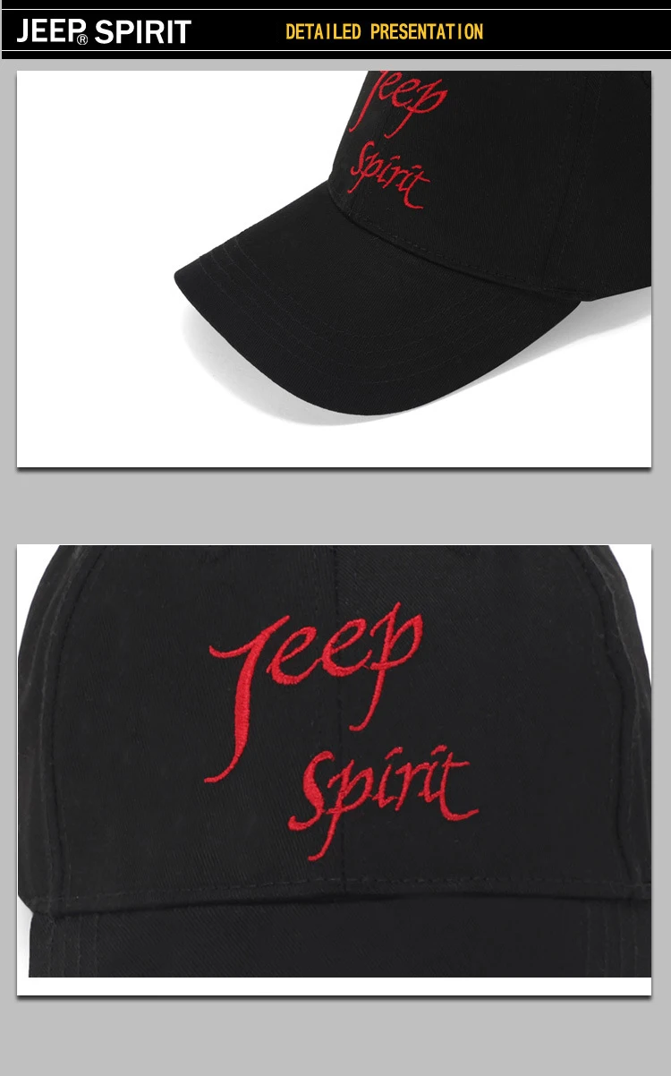 JEEP SPIRIT cap s мужские и женские кепки-бейсболки мужские Регулируемые из чистого хлопка с надписью Выходная шляпа мужские хип хоп Уличная gorra hombre
