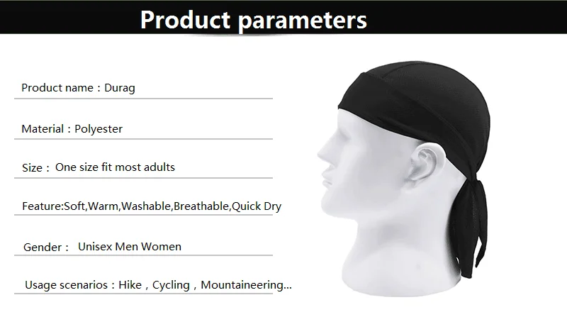 skully hat with brim Cheap Durag Outdoor Cycling Pirate Hat New Unisex Designer Headbands And Durags woolen cap for men