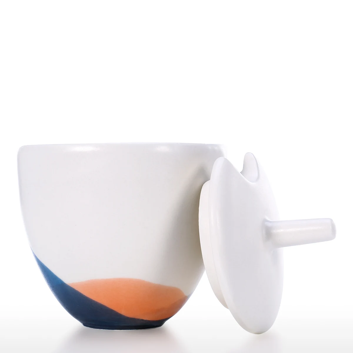Керамическая банка для хранения сахара с крышкой, контейнер для хранения сахара для дома и кухни, сахар, соль, перец, фарфоровая сахарница