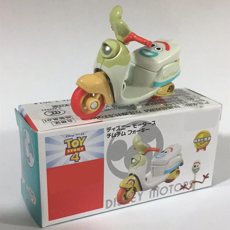 

TAKARA TOMY DISNEY & TOMICA Toy Story 4 Forky Collection 1:64 Alloy Model Motorcycle Car Toys Exquisite Gifts for Children