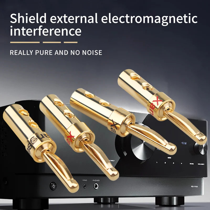 Spine Banana Audio HIFI In Fibra Di Carbonio E Rame Rodiato - Per Cablaggio DIY Di Alta Qualità - Foto 9