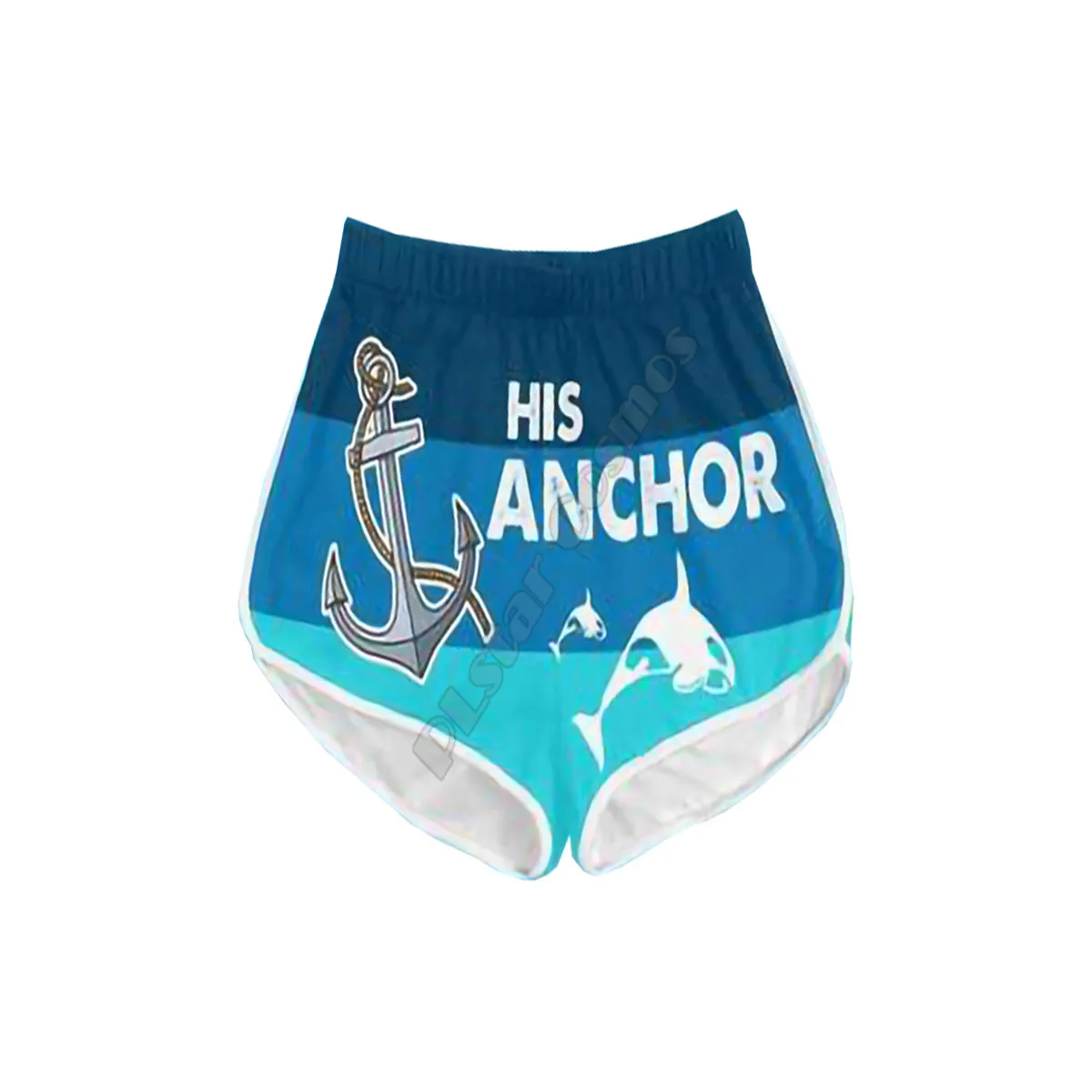 Couple Matching Captain and Anchor Shorts 3d Shorts women for men Elastic Waist Shorts Summer Couple Beach Shorts