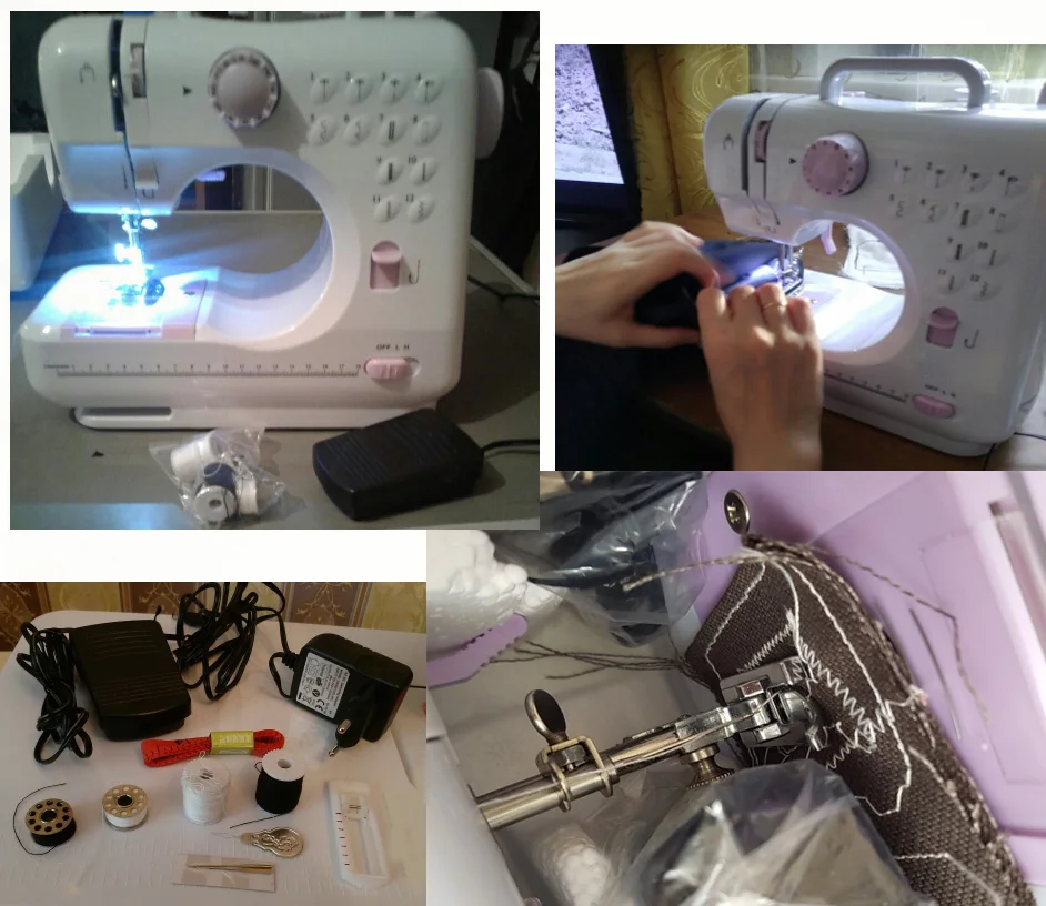 12 лучшие продавая ручная швейная машина Портативный Вязание Электрический прижимная лапка для езды на велосипеде протектора пере инструкцию на русском