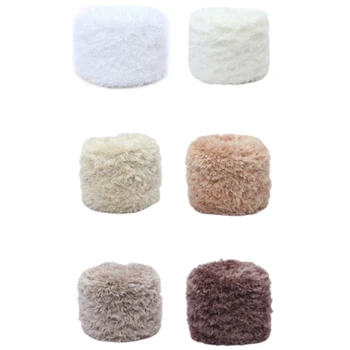 

6 Color Crystal Velvet Yarn 3 Strands Crystal Velvet Yarn DIY Hand-Knitted Blanket Knitting Baby Children's Sweater
