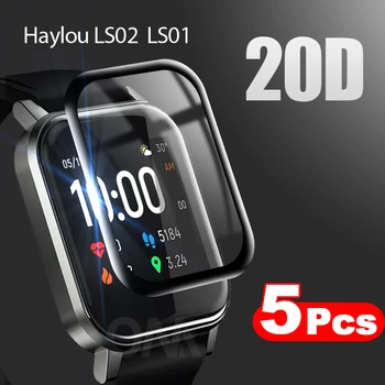 

20D Curved Edge Full Coverage Soft Protective Film Cover For Xiaomi Haylou LS02 LS01 Smart Watch 2 Screen Protector (Not Glass