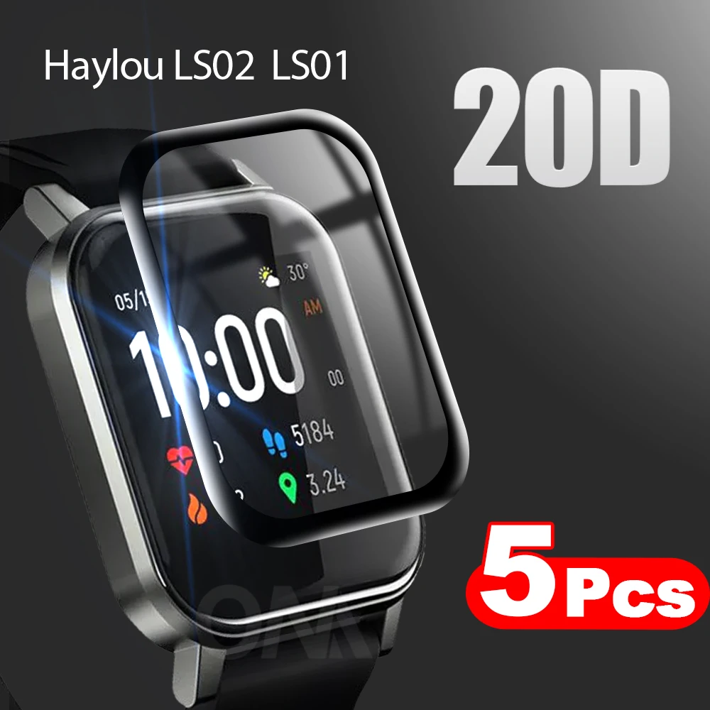 20D Мягкий защитный чехол с изогнутыми краями для Xiaomi Haylou LS02 LS01 Smart Watch 2 защита