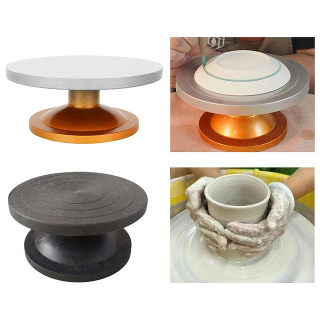 15/20CM Pottery Wheel Double-Sided Aluminum Pottery Turntable DIY Clay  Tools Rotary Plate Cake Rotating Table Ceramics Clay Tool - AliExpress