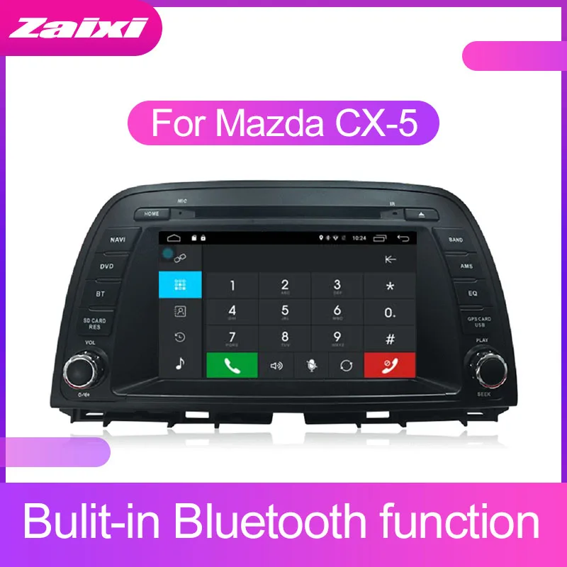 Perfect ZaiXi 2 DIN Car Multimedia Player For Mazda CX-5 2012~2017 Android Touchscreen Bluetooth GPS WiFi Navigator FM Radio Player 2