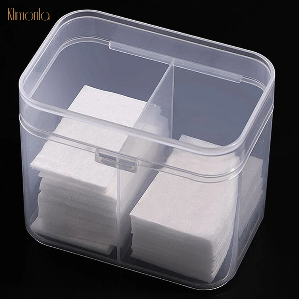 

1Pc Plastic Storage Box Multipurpose Display Case Transparent Squares Rounded Corners And Dust Lock Removable Box Manicure Tools