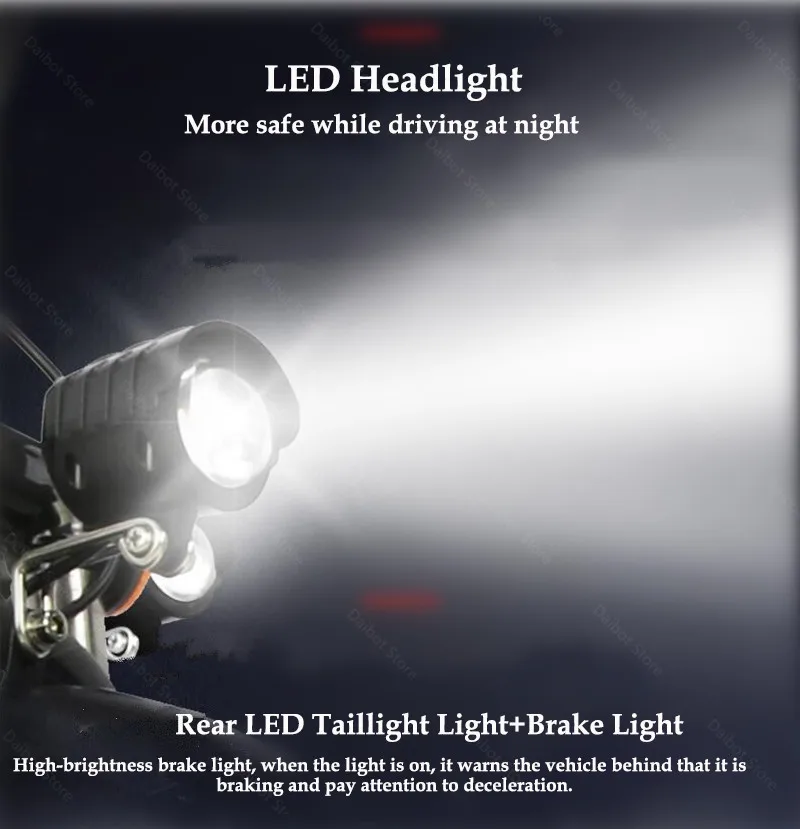 Electric Bikes Adults 2 Wheeled Electric Bicycles 12 Inch Max Range 100KM 48V 400W Mini Portable Foldable Electric Scooter (3)