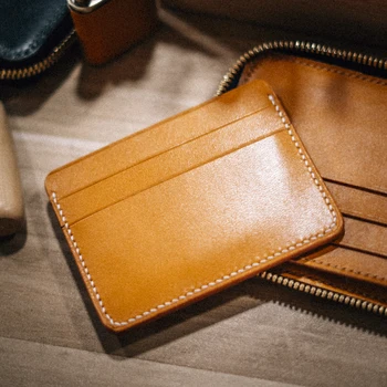 

Fashion Cow Genuineleather Card Holder Slim Business Card Id Holder Credit Card Case Thin Small Wallet for Men Cardholder DH50KB