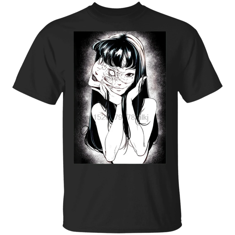 Junji Arts аниме Ito Мужская и женская черная футболка m-xxxl Новинка унисекс забавная |