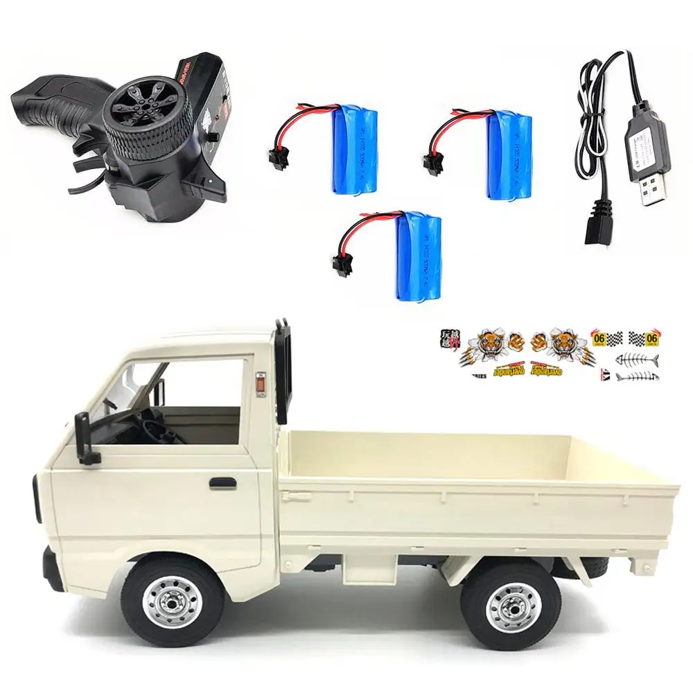 

WPL D12 1/10 4WD RC Car Simulation Drift Truck Brushed 260 motor Climbing Car LED Light On-road RC Car Toys For Boys Kids Gifts