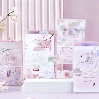 

2 Box Of Fashion Greeting Paper Cards Set Retro Style Xmas Blessing Cards (Random Style)
