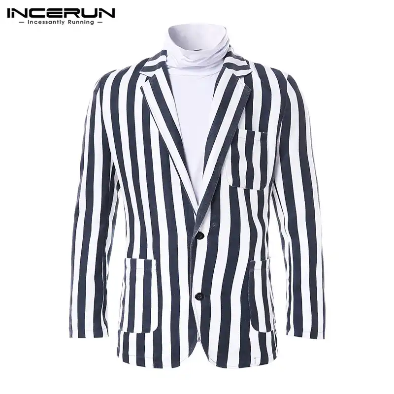 mens striped blazer vintage