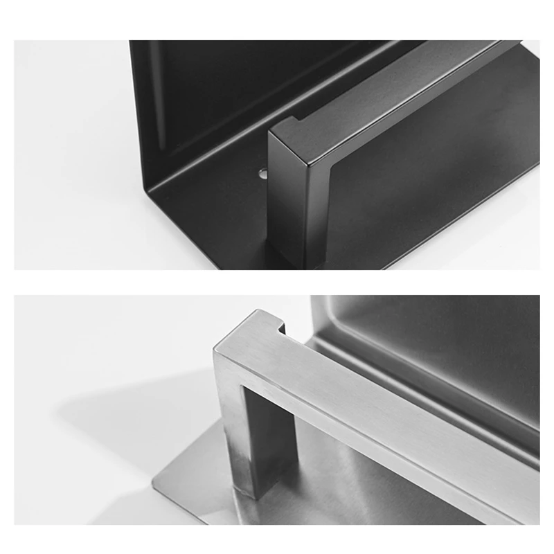 Toilet Paper Holder with Shelf- Stainless Steel Toilet Roll Holder Self Adhesive Or Wall Mounted for Bathroom