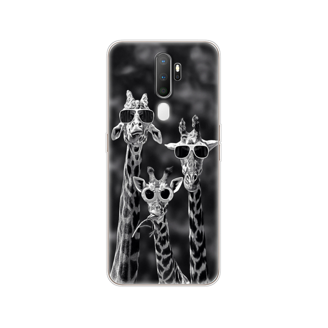 For Oppo A9 A5 2020 Case Soft TPU Phone Shell Back For OPPOA9 OPPOA5 A 9 Coque A 5 Cover Silicon Protective Funda 6.5" cat