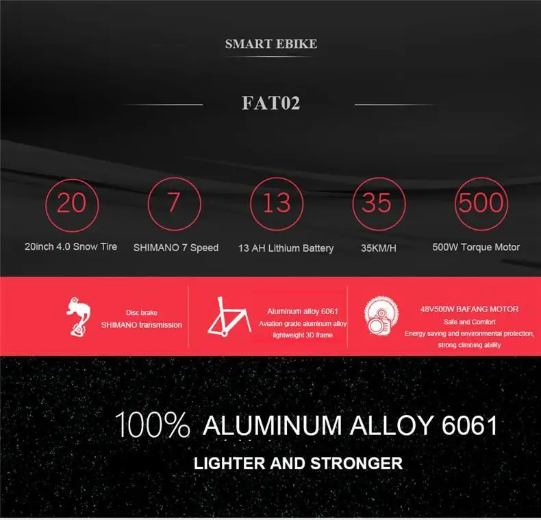 Excellent Big Fat 4.0 Tires Off Road Electric Bike 2 Wheel Electric Bicycle 500W 48V Portable Folding Electric Snow Scooter For Adult 8 Excellent Big Fat 4.0 Tires Off Road Electric Bike 2 Wheel Electric Bicycle 500W 48V Portable Folding Electric Snow Scooter For Adult 8