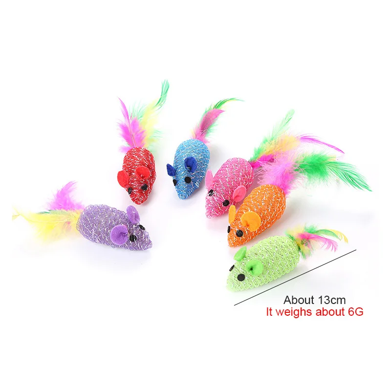 2021 New Cat Tosses Toy Hollow Tube Winding Cute Mouse Shape Home Anti-depression Rope Winding Chirping Mouse Toy Pet Supplies