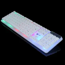 Limei K11 подвеска настольный компьютер ноутбук блестящая красочная подсветка игровое оборудование на ощупь клавиатура