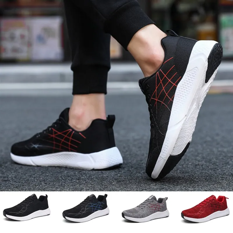 

Sneakers Men Comfortable Breathable Running Shoes Lightweight Casual Walking Shoe Soft Wear-resistant Non-slip
