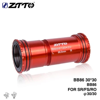 

ZTTO BB86 30 Press Fit Bottom Brackets 4 Bearings for Road bike Mountain 86mm frame BB shell use 30mm BB386 Crankset Chainset