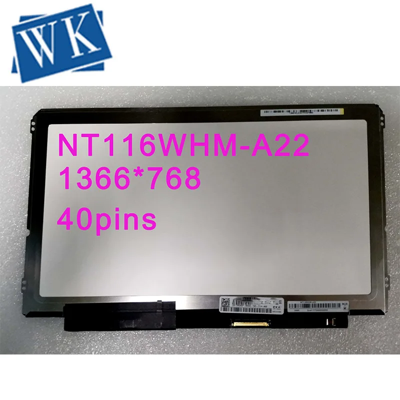 NT116WHM-A22 ЖК сенсорный экран дигитайзер в сборе 1366x768EDP 30 контактов