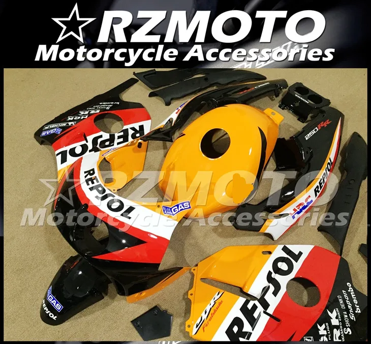 ABS мотоцикл обтекатель комплект для HONDA CBR250RR MC22 1990-1999 год кузов литья под давлением Магазин № 1248