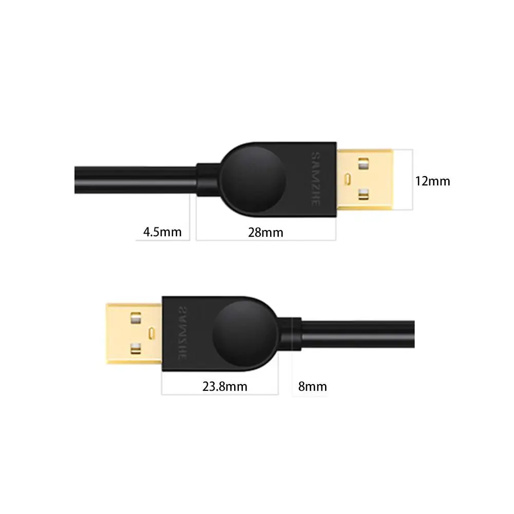 USB3.0 Удлинительный кабель A Male To B Мужской кабель для передачи данных 3,0 USB кабель черный usb-кабель высокоскоростной USB кабель-удлинитель