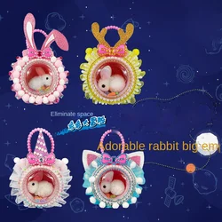 K-STAR Creative Diy Handmade Children Of Rabbit Capsule Cartoon Dolls Girl Hand Bag Of Toys Dropshipping
