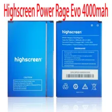 Новая батарея для Highscreen power Rage Evo 4000 мАч батарея для Highscreen power Rage Evo мобильного телефона