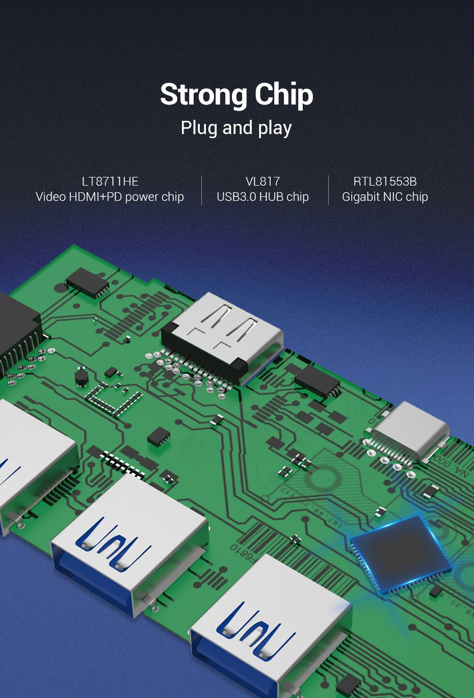 Vention usb-хаб usb type C к HDMI USB 3,0 концентратор Thunderbolt 3 адаптер для MacBook samsung S9 huawei mate 20 P20 Pro USB-C концентратор