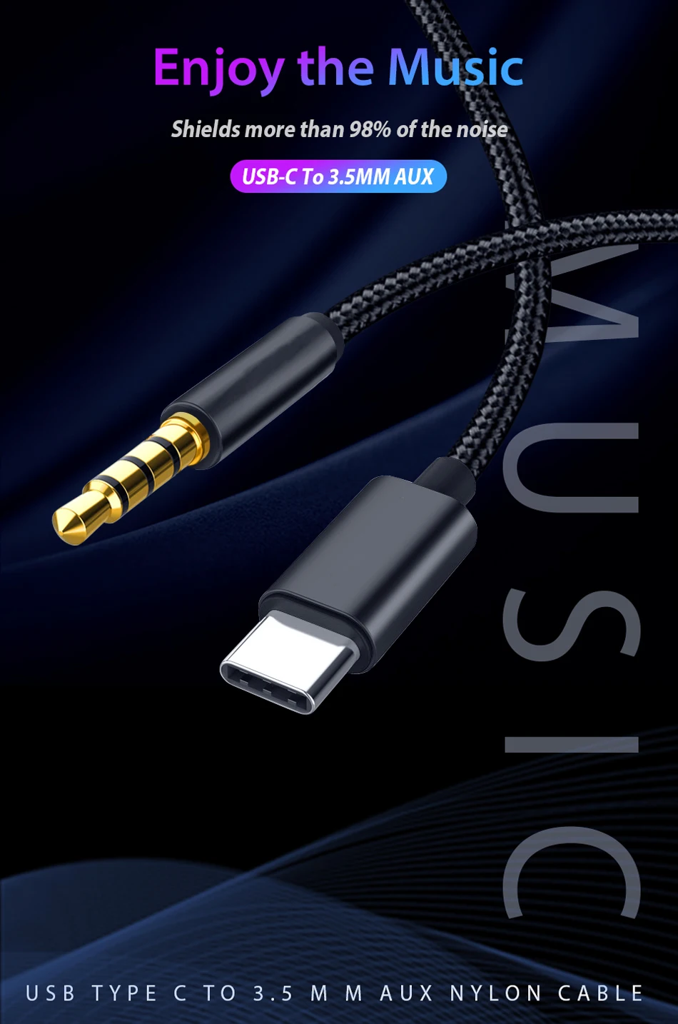 Usb type C до 3,5 мм Aux аудио кабель-адаптер для huawei P30 One Plus 7 Pro samsung Galaxy Note 10 Наушники Tipo c USB адаптер