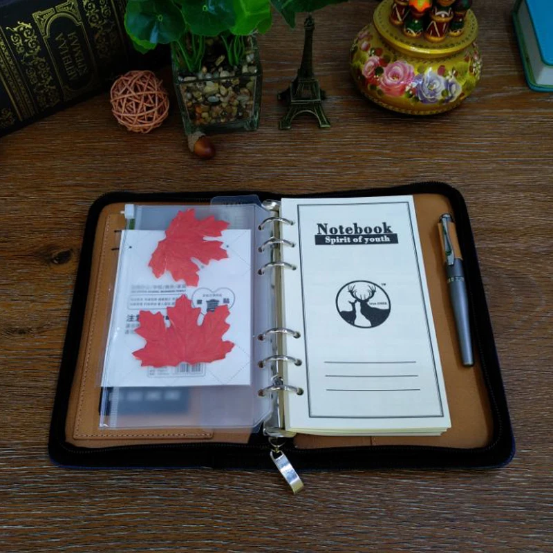 Кошелек padfolio 2020 планировщик A6 портфель с кольцевым разъемным механизмом блокнот