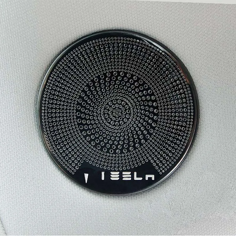 Внутренние аксессуары для Tesla модель 3 Модель 3 дверная акустическая крышка столб отделка динамиков декоративная наклейка на рамку