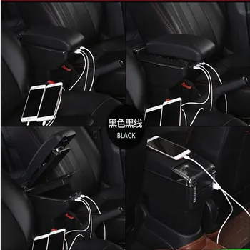 

For mazda2 Demio mod sckatic armrest box central Store content box with cup holder ashtray USB cx 3 armrests box cx3