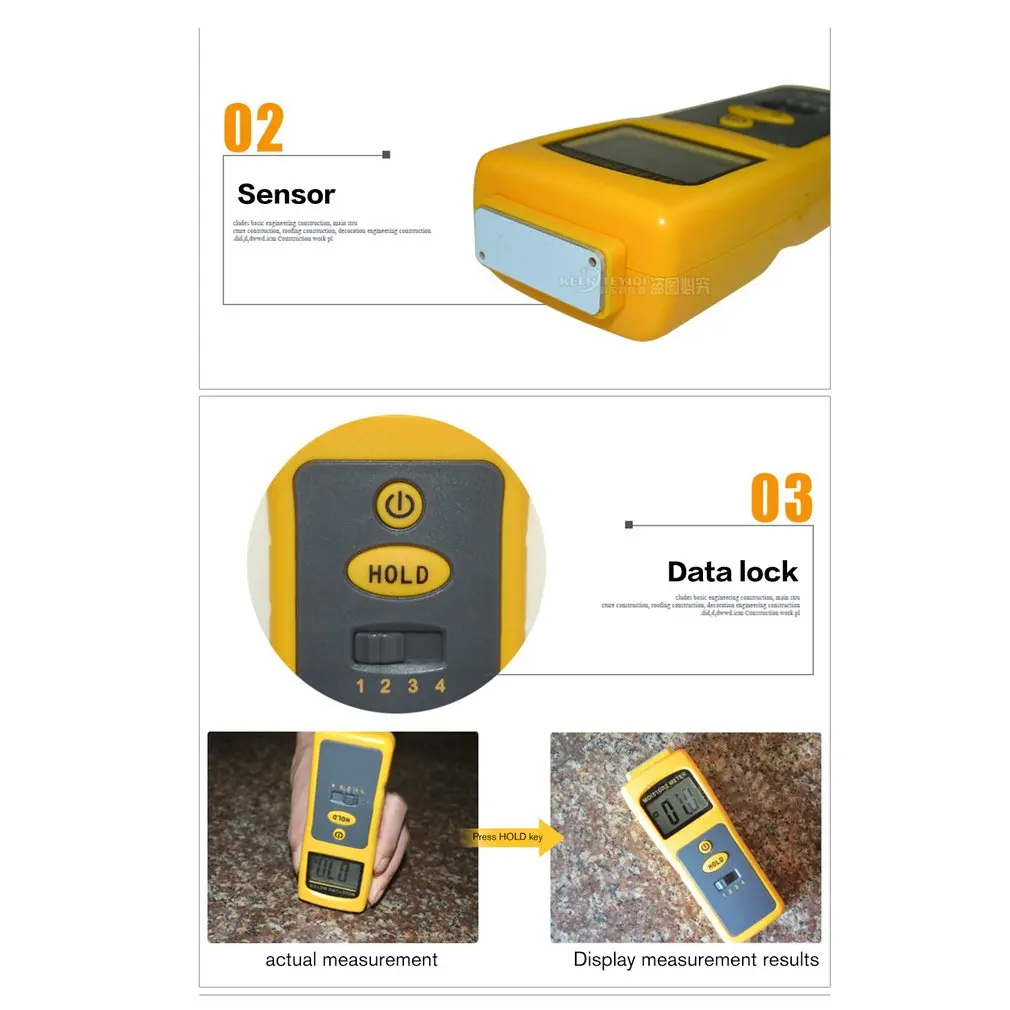 Строительные материалы Измеритель температуры и влажности цифровой измеритель влажности цемента профессиональная древесина влажность закаленный измерительный прибор для древесины