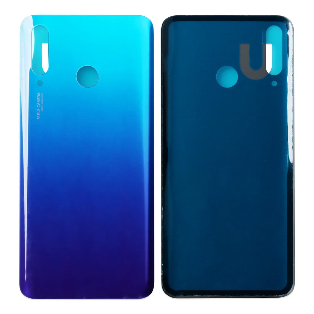 Battery Back Cover Case for Huawei P30 Lite Phone Housing Shell Case Battery Cover for Huawei P30 Lite Replacement Parts - Color: Blue