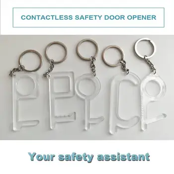 

2020 Opener Press Elevator Tool Door Handle Key Opener Door Kit Contactless Hygiene Hand Antimicrobial Isolation NO Touch Door