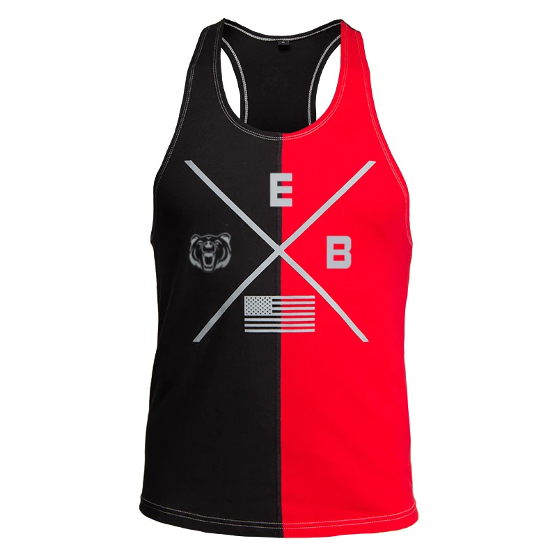 2019 Bodybuilding Stringer Tank Tops Men Fitness Singlets Gyms Clothing Mens Fashion stitching Sleeveless Shirt joggers Vest 2019 Bodybuilding Stringer Tank Tops Men Fitness Singlets Gyms Clothing Mens Fashion stitching Sleeveless Shirt joggers Vest