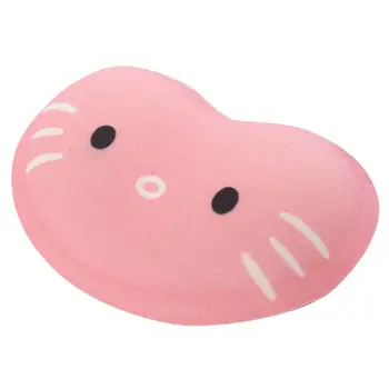 

Cartoon Cat Silicone Wrist Rest Mouse Pad Smooth Comfortable Soft Ergonomic Design for Desktop PC Hand Support Cushion
