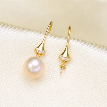 

Pearl Earrings fittings factory diy jewelry making Earrings Base Settings Gold Filling Classic Earrings Findings for Women charm