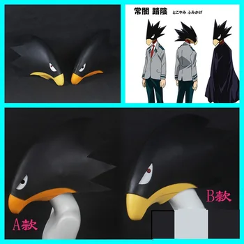 

Hot Anime My Boku no Hero Academia Tokoyami Fumikage Mask Adults Crow Mask EVA Full Head Props Halloween Cosplay 2 Types